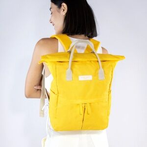 KIND BAG LONDON Tuscan Sun Yellow Hackney 2.0 Backpack Medium